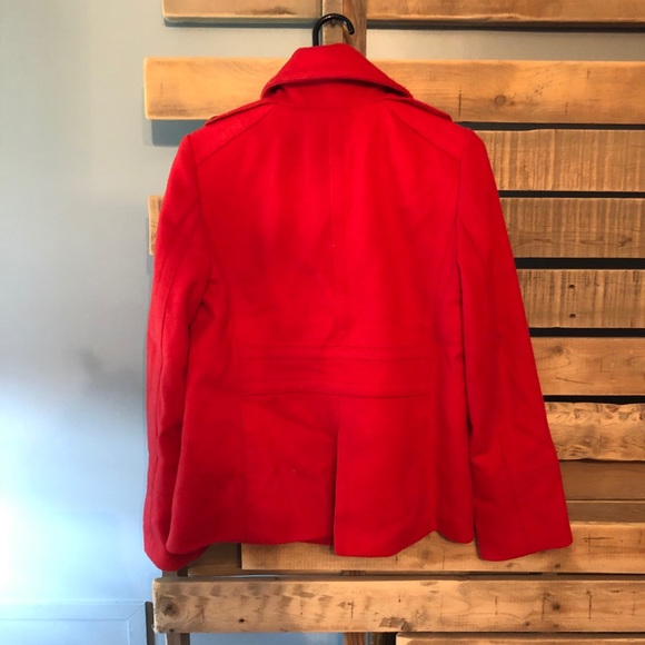 JCrew Pink Pea Coat - Picture 7 of 8